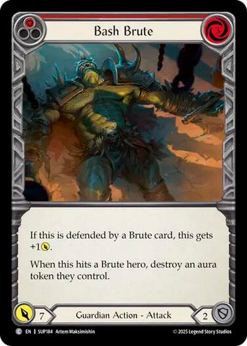 Bash Brute [SUP184] (Super Slam)  Rainbow Foil