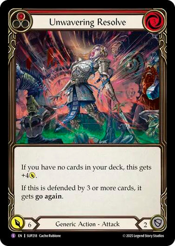 Unwavering Resolve [SUP218] (Super Slam)  Rainbow Foil
