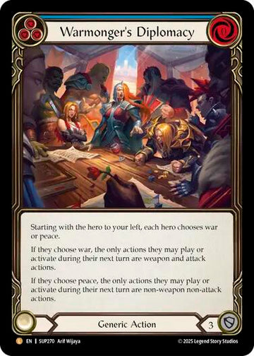 Warmonger's Diplomacy (Cold Foil) [SUP270] (Super Slam)  Cold Foil
