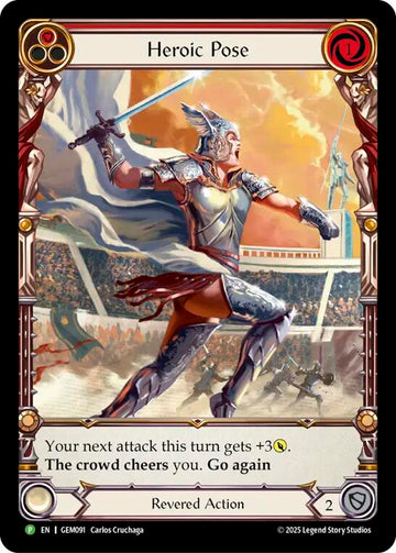 Heroic Pose [GEM091] (GEM Pack 3)  Rainbow Foil