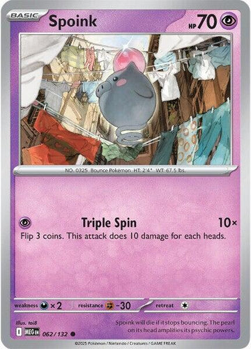 Spoink (062/132) [Mega Evolution: Base Set]