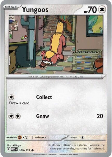 Yungoos (109/132) [Mega Evolution: Base Set]