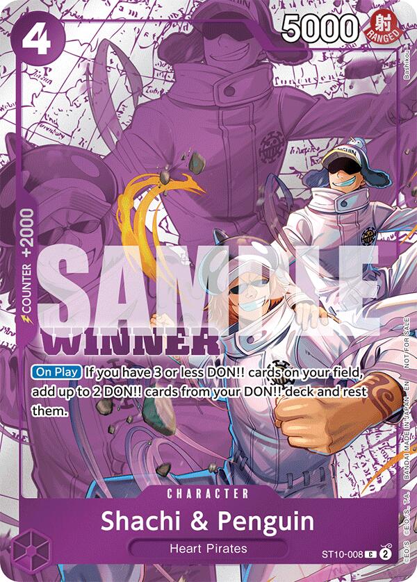 Shachi & Penguin (Winner Pack 2025 Vol. 4) [One Piece Promotion Cards]