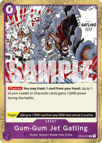 Gum-Gum Jet Gatling (Reprint) [Premium Booster -The Best- Vol. 2]