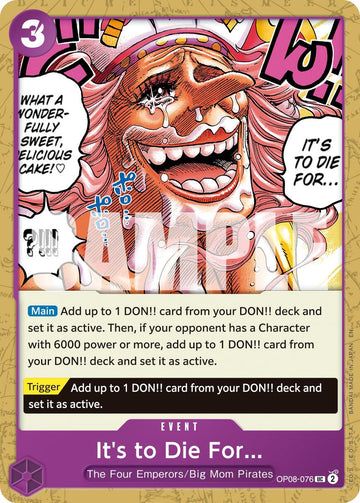 It's to Die For (Reprint) [Premium Booster -The Best- Vol. 2]