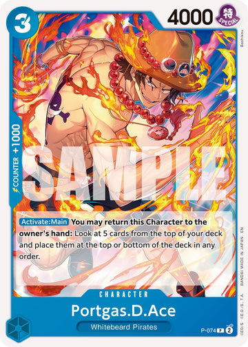 Portgas.D.Ace (P-074) (Pirate Foil) [Premium Booster -The Best- Vol. 2]