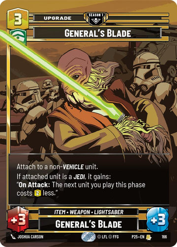 General's Blade (166) (166) [Sector and Regional Promos: Season 1]