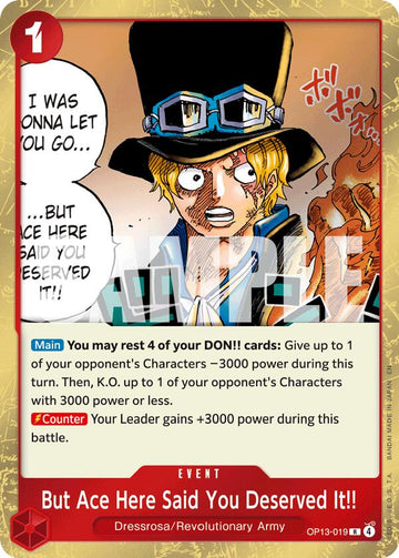 But Ace Here Said You Deserved It!! [Carrying On His Will]