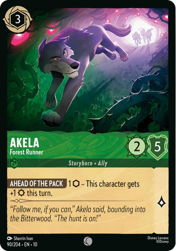 Akela - Forest Runner (90/204) [Whispers in the Well]