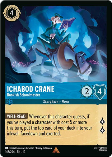 Ichabod Crane - Bookish Schoolmaster (148/204) [Whispers in the Well]