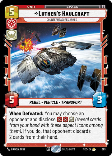 Luthen's Haulcraft - Countermeasures Armed (Foil) (663) (663) [Secrets of Power]