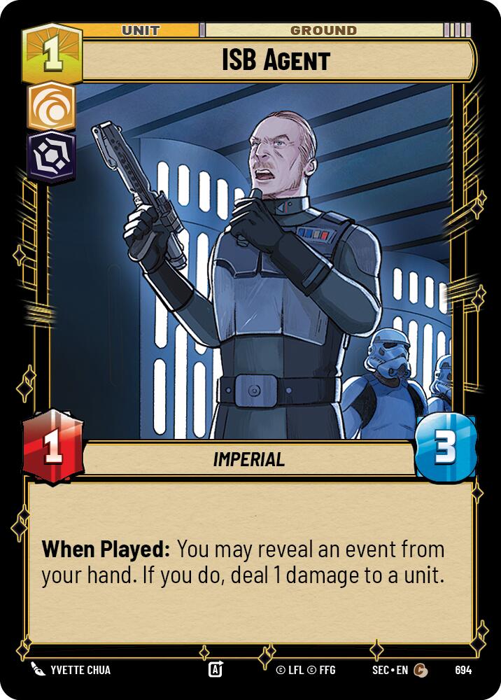 ISB Agent (694) (Foil) (694) [Secrets of Power]