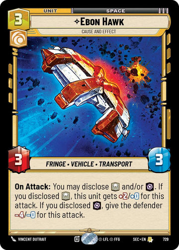 Ebon Hawk - Cause and Effect (Foil) (729) (729) [Secrets of Power]