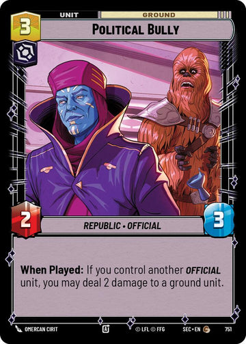 Political Bully (751) (Foil) (751) [Secrets of Power]