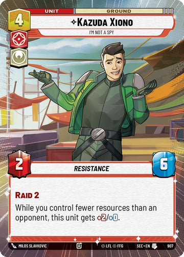 Kazuda Xiono - I'm Not A Spy (Hyperspace Foil) (907) (907) [Secrets of Power]