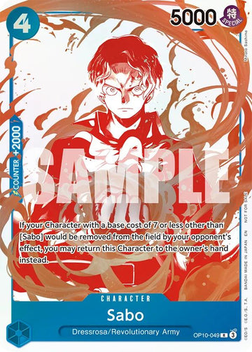 Sabo (OP10-049) (3rd Anniversary Treasure Campaign Pack) [One Piece Promotion Cards]