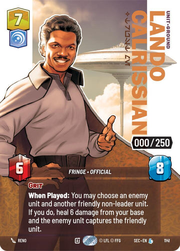 Lando Calrissian - Trust Me (Serialized) (1141) (1141) [Secrets of Power]