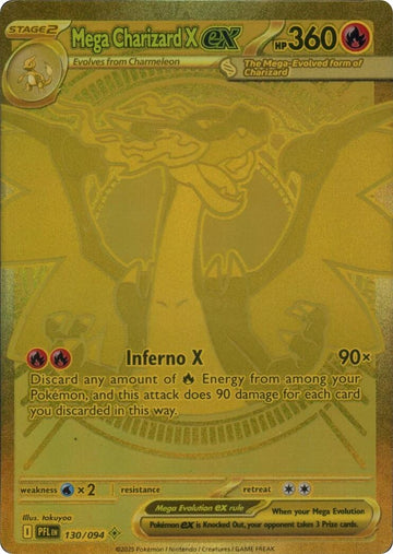 Mega Charizard X ex (130/094) [Mega Evolution: Phantasmal Flames]
