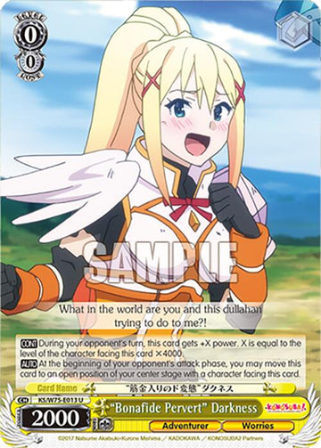 "Bonafide Pervert" Darkness [KONOSUBA -God's blessing on this wonderful world! Re:Edit]