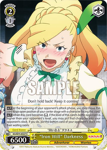 "Iron Will" Darkness [KONOSUBA -God's blessing on this wonderful world! Re:Edit]