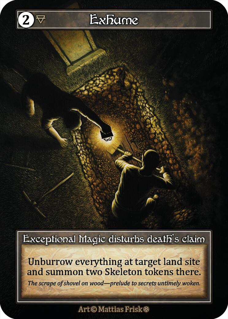 Exhume (Foil) [Gothic]