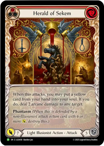 Herald of Sekem [LGS430] (Promo)  Rainbow Foil