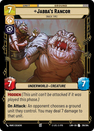 Jabba's Rancor - Snack Time! (216/264) (216/264) [A Lawless Time]