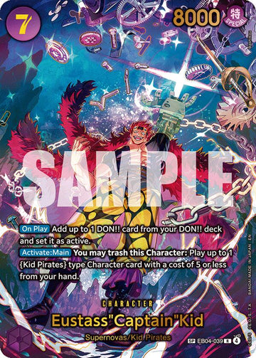 Eustass"Captain"Kid (EB04-039) (SP) [The Azure Sea's Seven]