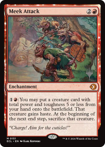Meek Attack [Lorwyn Eclipsed Promos]