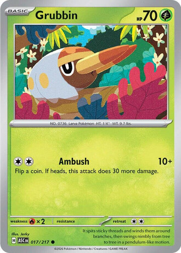 Grubbin (017/217) [Mega Evolution: Ascended Heroes]