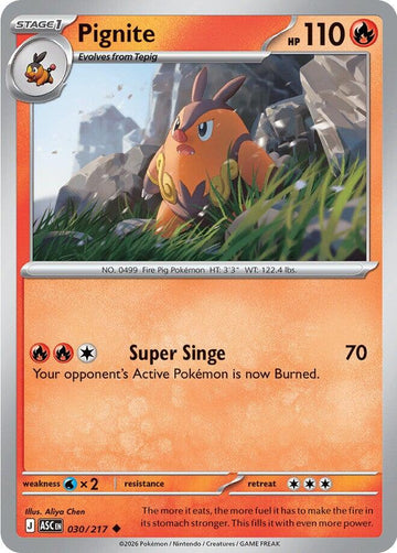 Pignite (030/217) [Mega Evolution: Ascended Heroes]