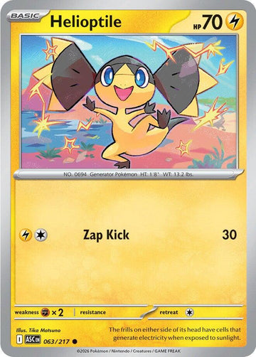 Helioptile (063/217) [Mega Evolution: Ascended Heroes]