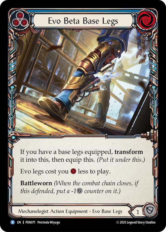 Evo Beta Base Legs (Blue) (Regular) [PEN071] (Compendium of Rathe)
