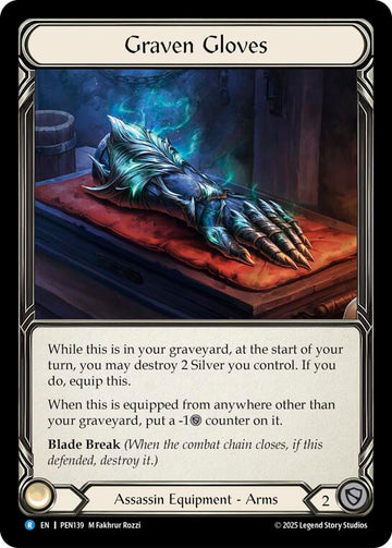 Graven Gloves [PEN139] (Compendium of Rathe)  Cold Foil