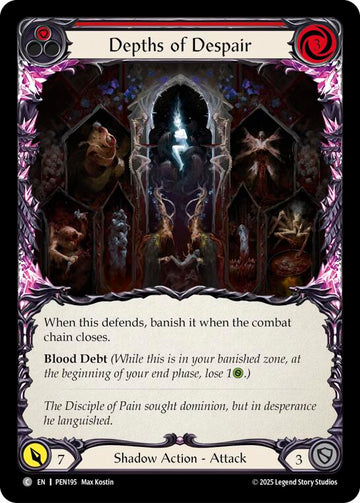 Depths Of Despair (Red) (Rainbow Foil) [PEN195] (Compendium of Rathe)  Rainbow Foil