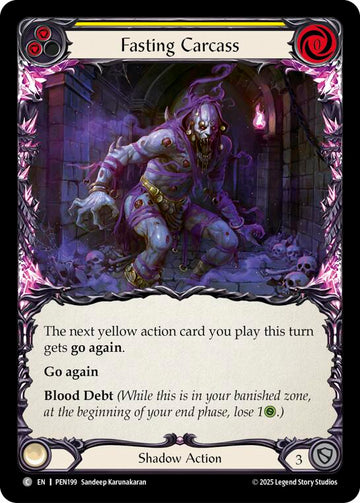 Fasting Carcass (Yellow) (Rainbow Foil) [PEN199] (Compendium of Rathe)  Rainbow Foil