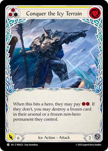 Conquer The Icy Terrain (Yellow) (Regular) [PEN232] (Compendium of Rathe)