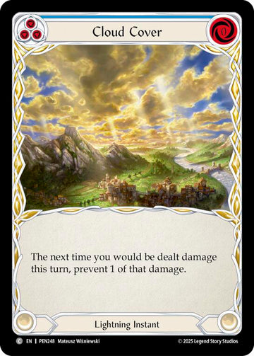 Cloud Cover (Blue) (Rainbow Foil) [PEN248] (Compendium of Rathe)  Rainbow Foil