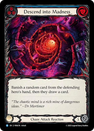Descend Into Madness (Blue) (Regular) [PEN278] (Compendium of Rathe)