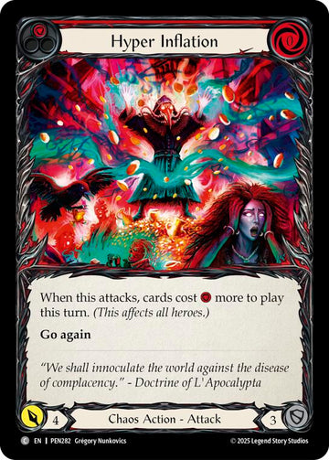 Hyper Inflation (Red) (Rainbow Foil) [PEN282] (Compendium of Rathe)  Rainbow Foil