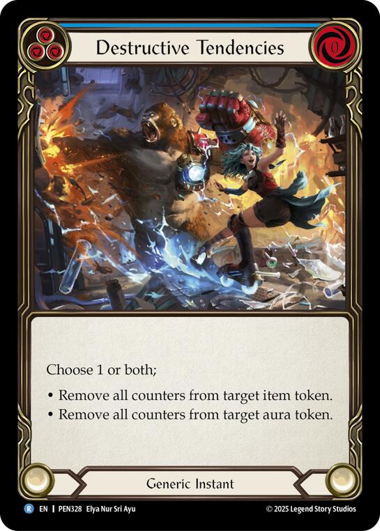 Destructive Tendencies (Blue) (Regular) [PEN328] (Compendium of Rathe)