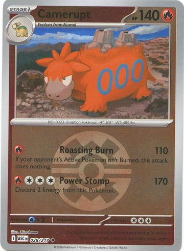 Camerupt (028/217) (Quick Ball) [Mega Evolution: Ascended Heroes]