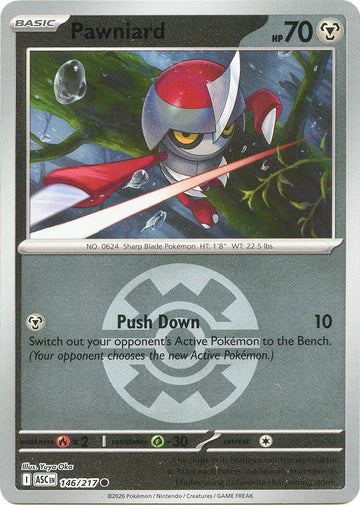 Pawniard (146/217) (Quick Ball) [Mega Evolution: Ascended Heroes]