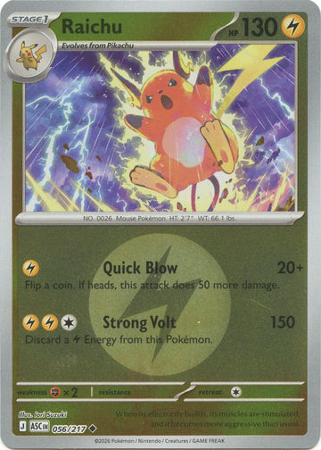 Raichu (056/217) (Energy Symbol Pattern) [Mega Evolution: Ascended Heroes]