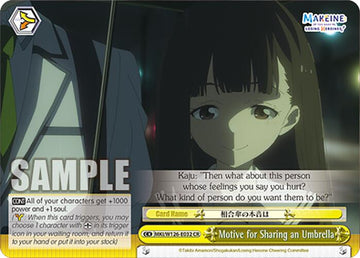Motive for Sharing an Umbrella (MKI/W126-E032 CR) [Makeine: Too Many Losing Heroines!]