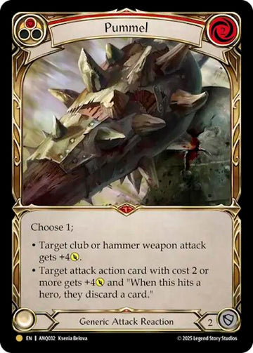 Pummel (Red) (Gold) [ANQ032] (Compendium of Rathe - Antiquity Pack)