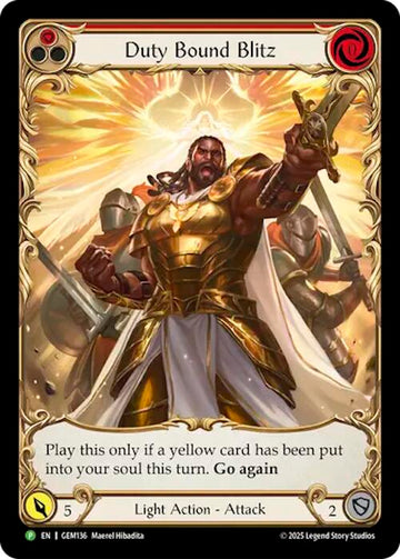 Duty Bound Blitz [GEM136] (GEM Pack 4)  Rainbow Foil