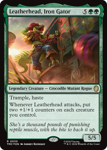Leatherhead, Iron Gator (Surge Foil) [Teenage Mutant Ninja Turtles Commander]