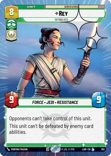 Rey - Skywalker (651) (Hyperspace Foil) (651) [A Lawless Time]