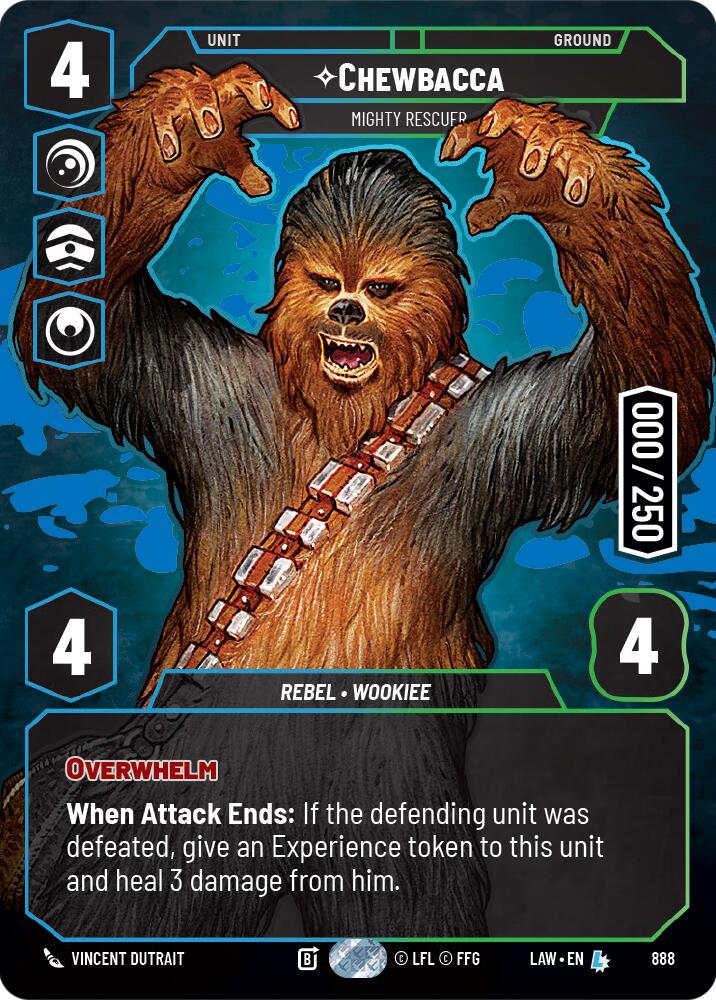 Chewbacca - Mighty Rescuer (Serialized) (888) (888) [A Lawless Time]